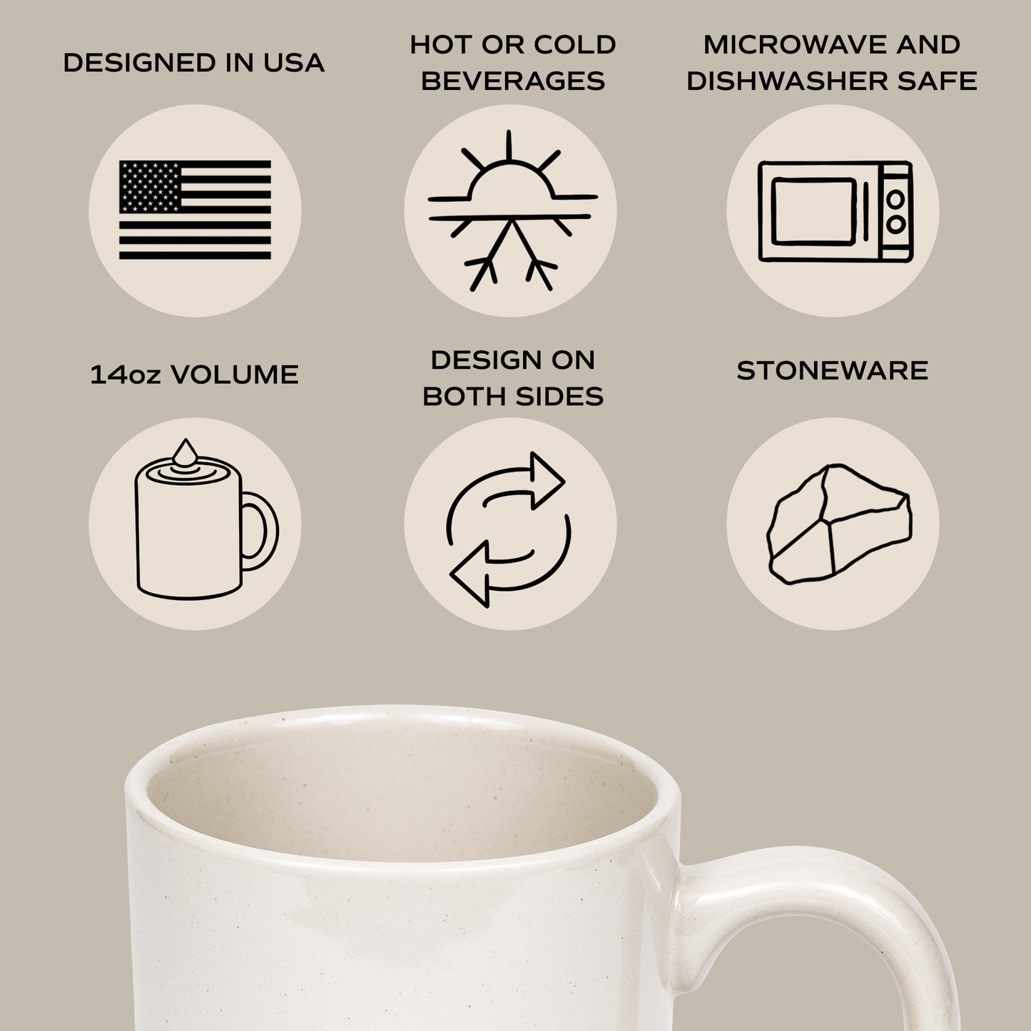Choose Joy 14oz. Stoneware Coffee Mug