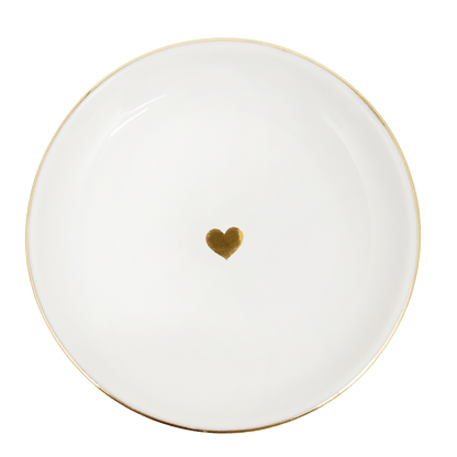 Gold Heart Jewelry Dish