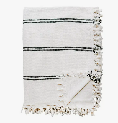 TURKISH THROW - TWO STRIPE
