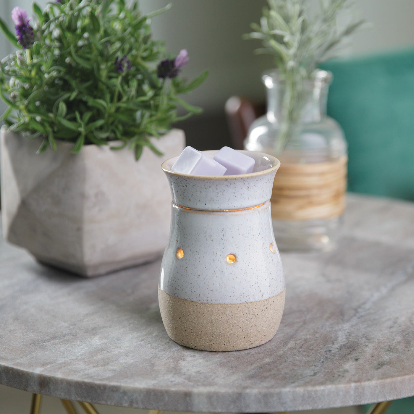 RUSTIC WHITE ILLUMINATION WARMER