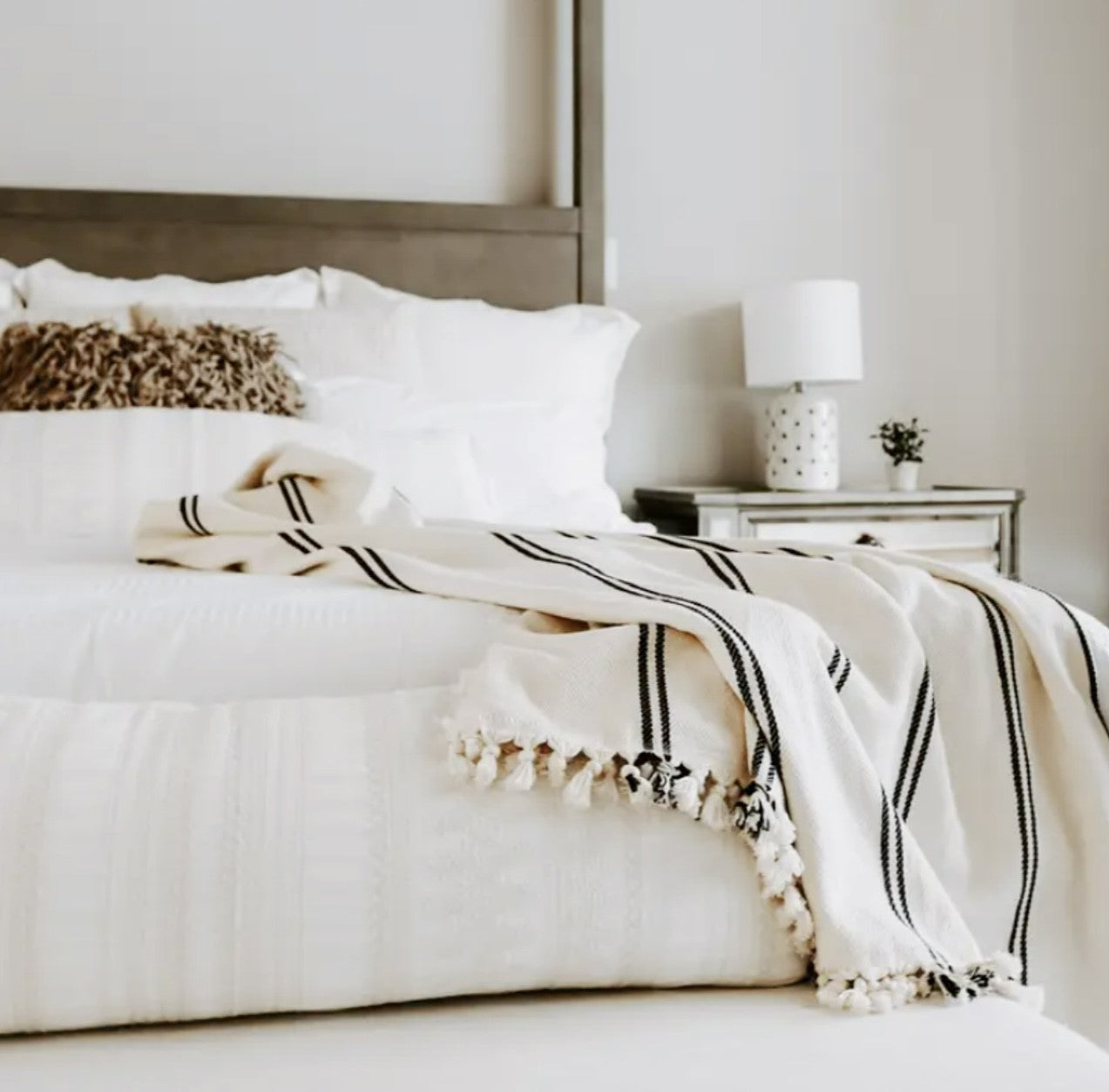 TURKISH THROW - TWO STRIPE