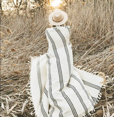 TURKISH THROW - FOUR STRIPE